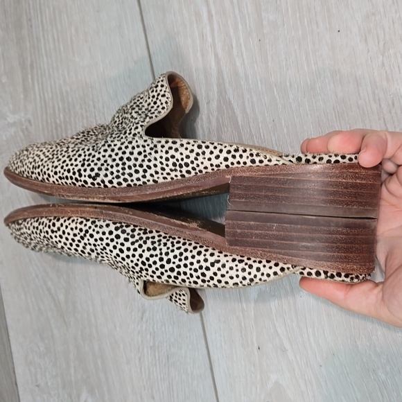 Madewell Women Fur Cheetah Mule Slip-On Loafers Shoes Sz 7 - Picture 10 of 13